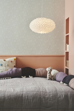 Villo Chiffon Pendelleuchte 30, Weiß